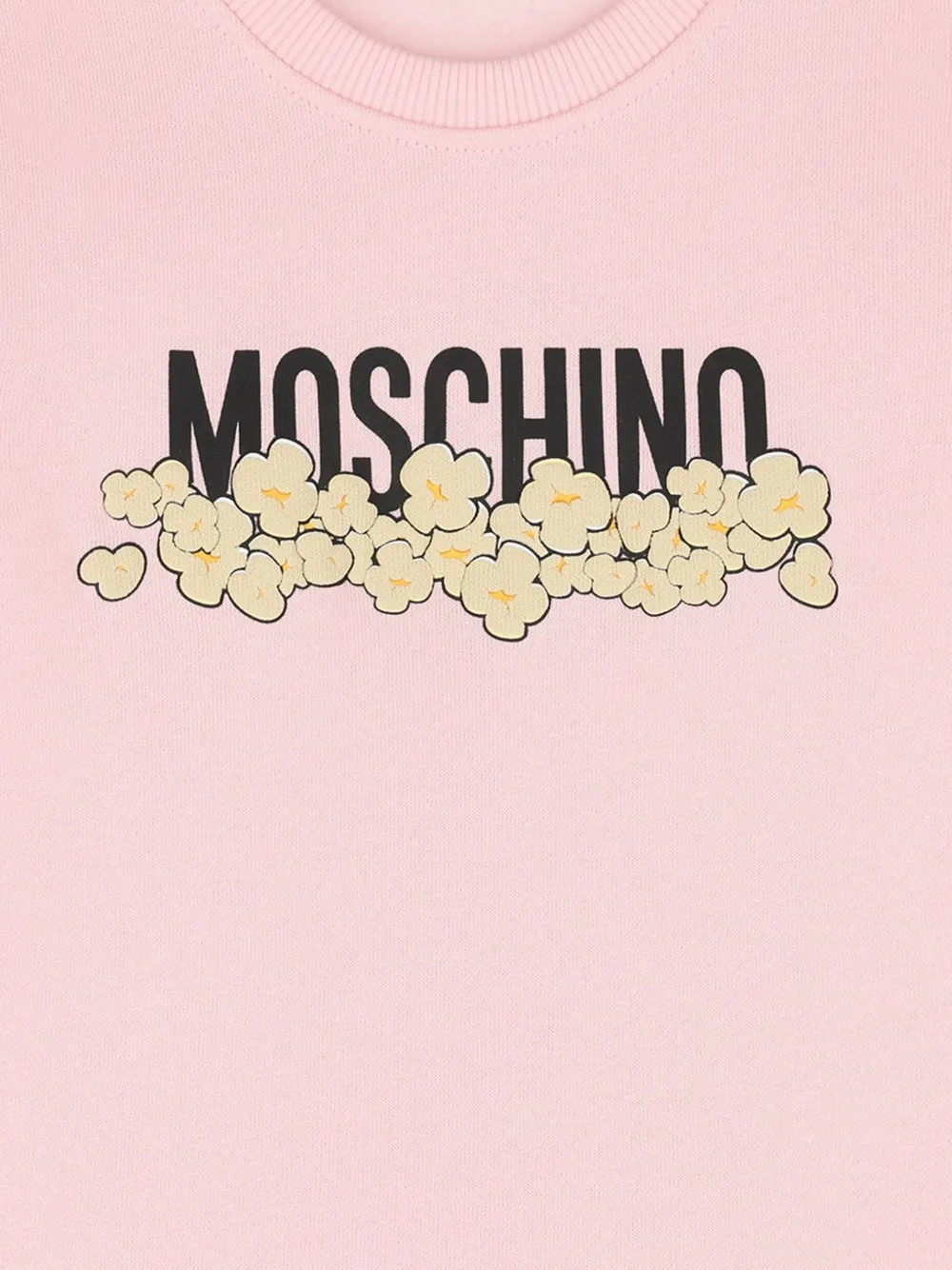 Moschino Kids Gelaagde jurk met popcornprint Roze