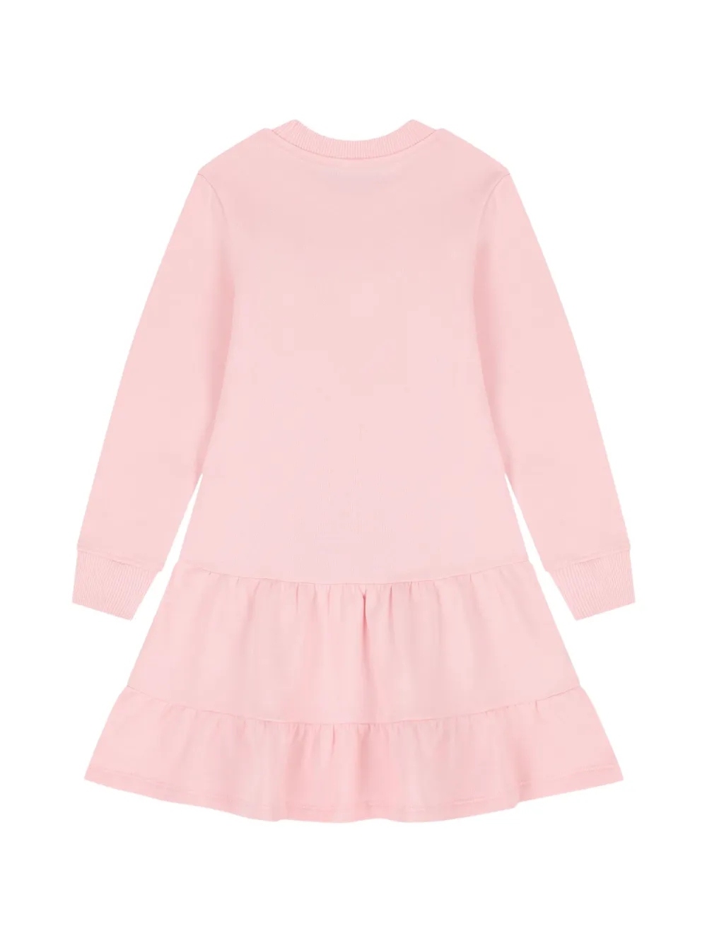 Moschino Kids Gelaagde jurk met popcornprint Roze