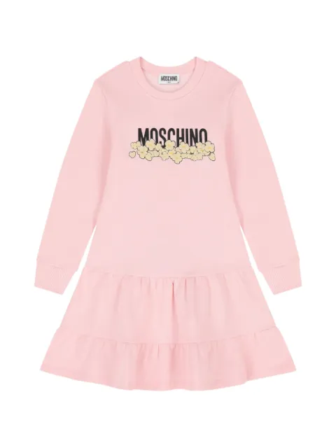 Moschino Kids Kleid mit Popcorn-Print