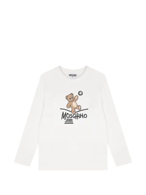 Moschino Kids Teddy Bear long-sleeve T-shirt