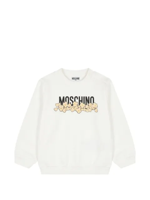 Moschino Kids popcorn-print logo-print sweatshirt
