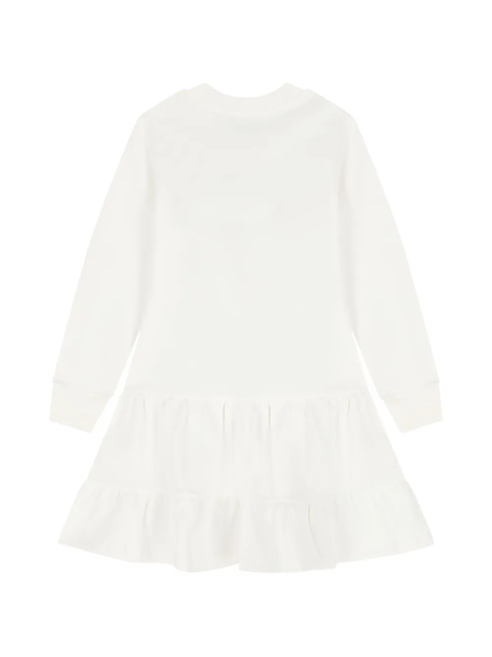 Moschino Kids Jurk met logoprint Wit