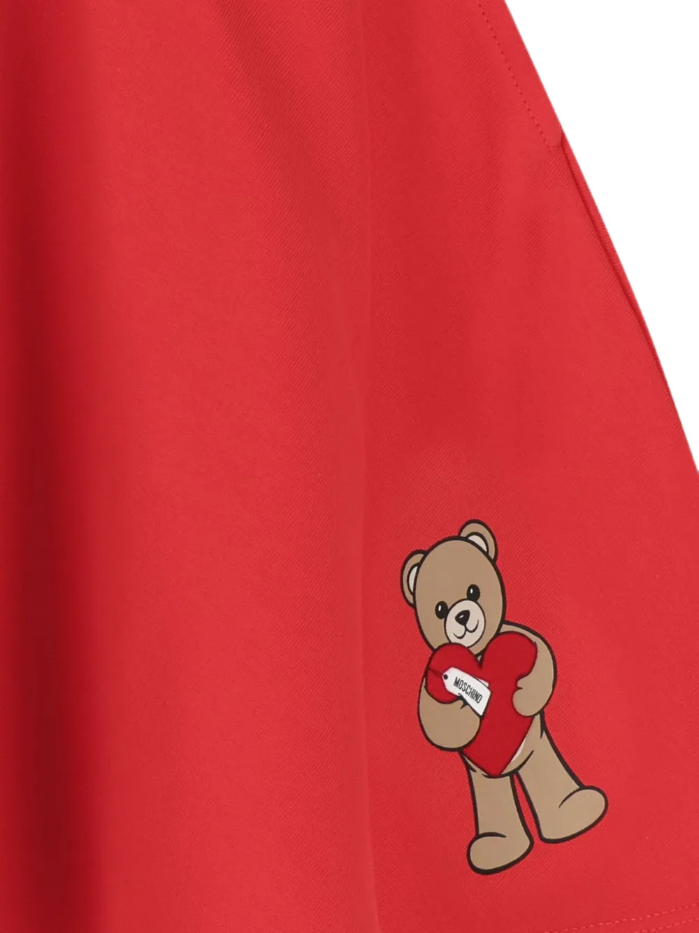 Moschino Kids Flared rok met teddybeer-patch Rood