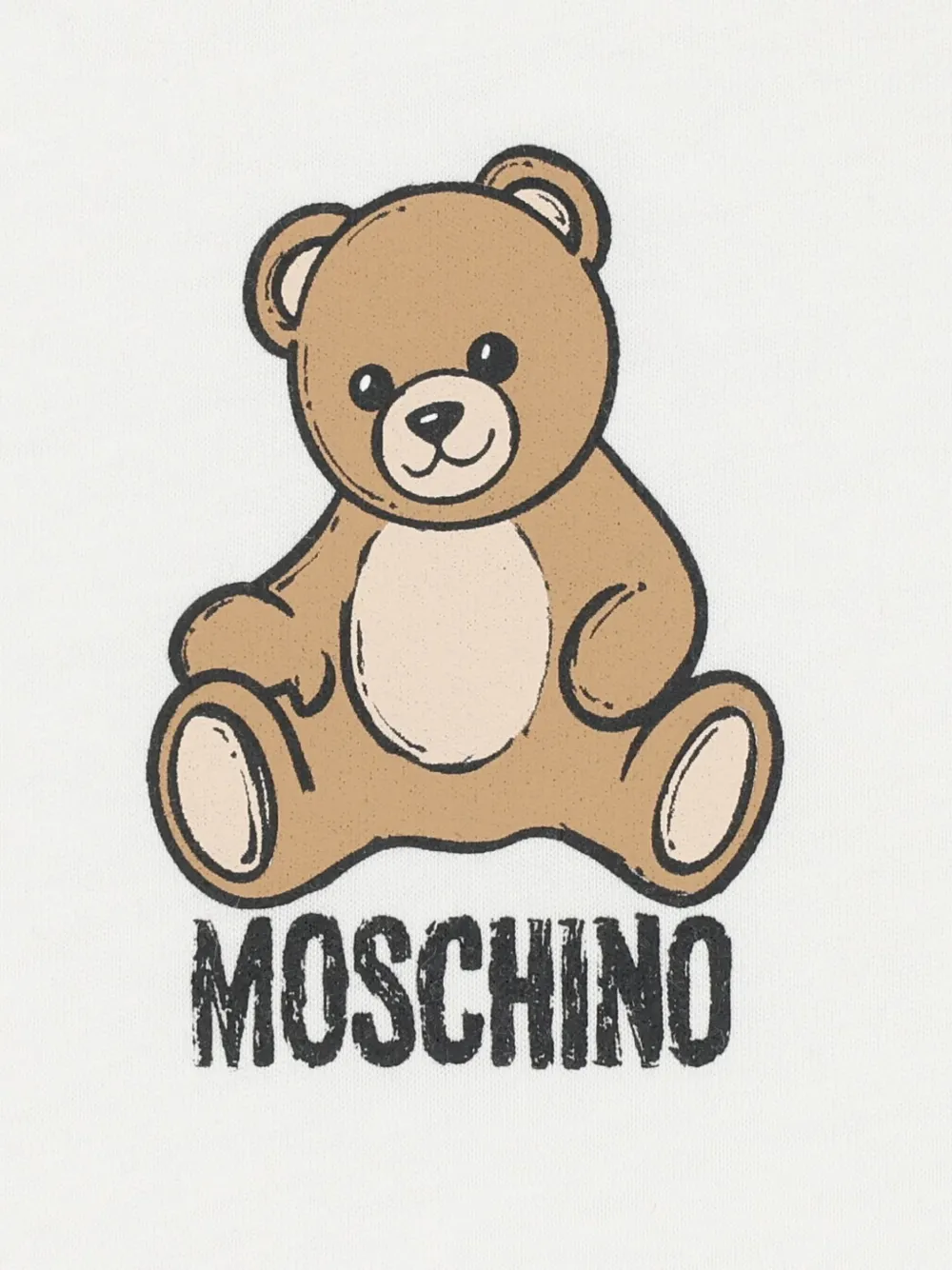 Moschino Kids T-shirt met teddybeerprint Wit