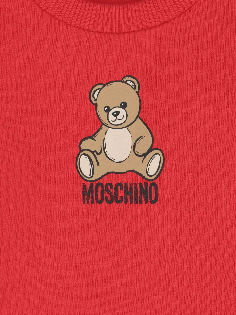 Moschino Kids Sweater met teddybeerprint Rood