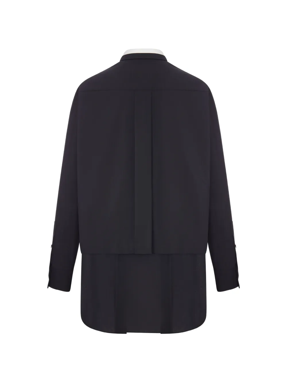 sacai Gelaagde mini-jurk met strik Zwart