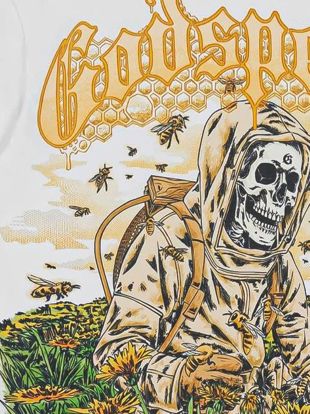 GODSPEED T-shirt met grafische print Wit