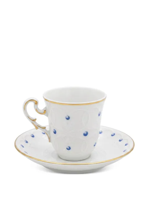GINORI 1735 Museo Le Perle coffee cup and saucer (set of six)