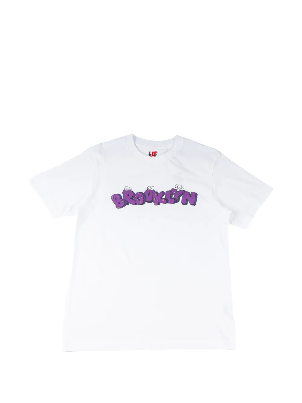 KAWS x Uniqlo UTme! T-shirt met Brooklyn-print Wit