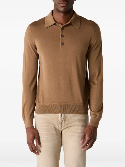 TOM FORD fine-gauge long-sleeve polo shirt