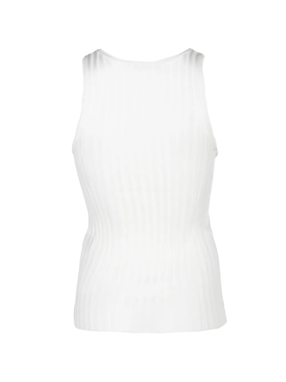 Co Sleeveless Top in White, view 2