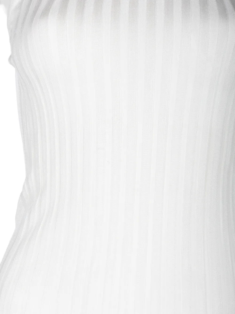 Co Sleeveless Top in White, view 3