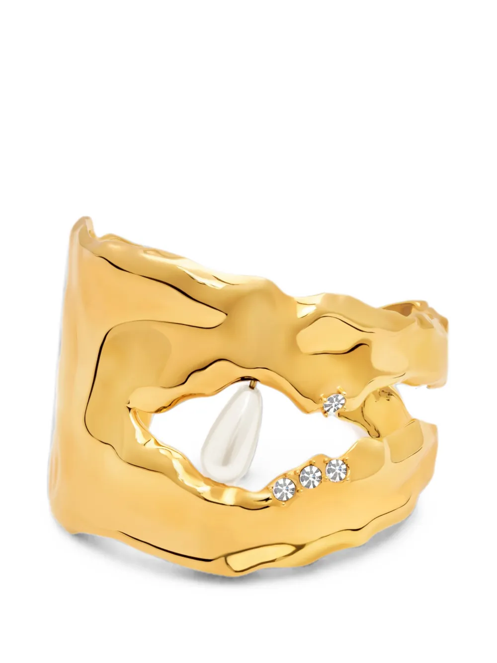 Oscar de la Renta Gehämmerte Armspange - Gold