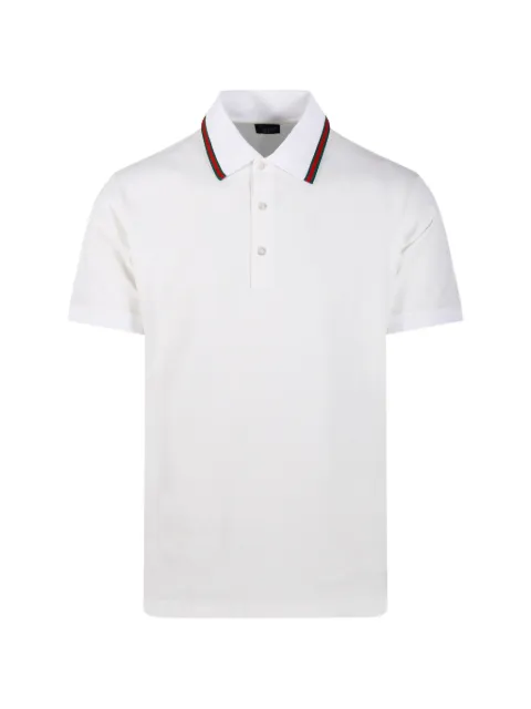 Gucci Web-stripe polo shirt