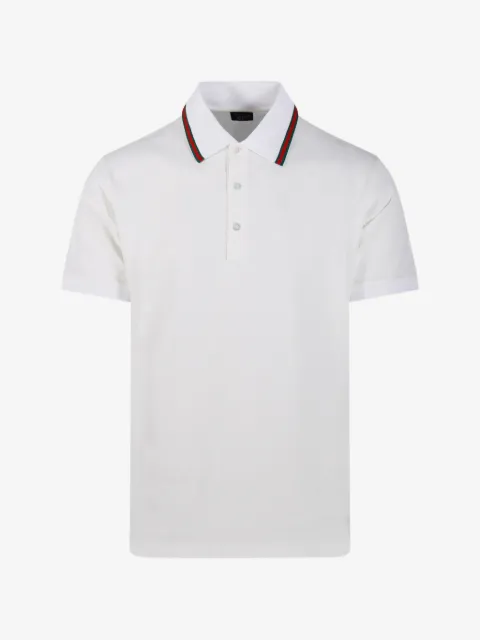 Gucci Web-stripe polo shirt
