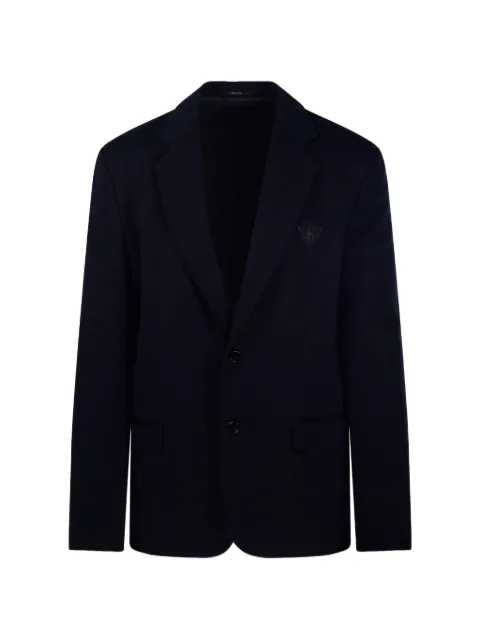 Gucci logo-embroidered single-breasted blazer