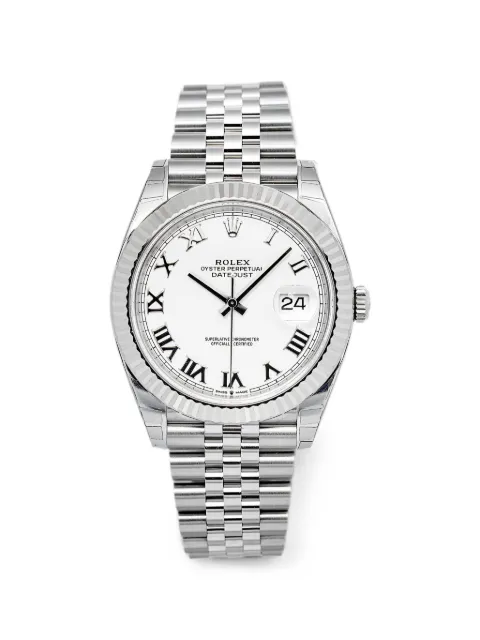 Rolex Datejust fluted bezel 41mm watch