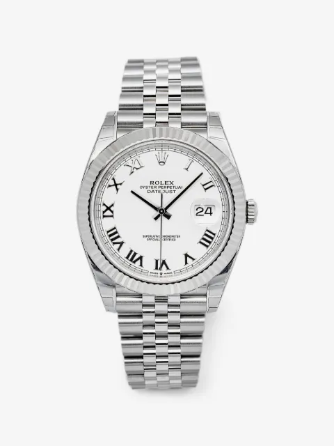 Rolex Datejust fluted bezel 41mm watch