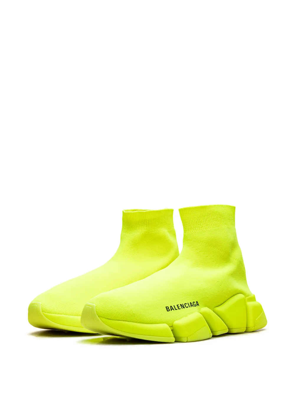 Balenciaga Speed 2.0 knit sneakers Geel