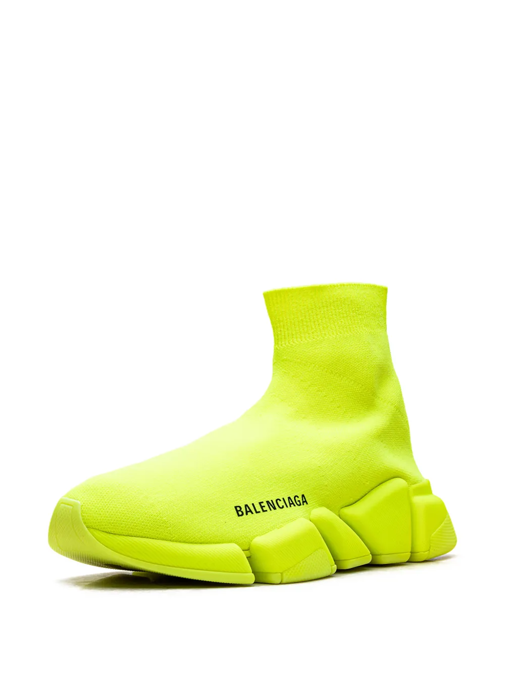 Balenciaga Speed 2.0 knit sneakers Geel
