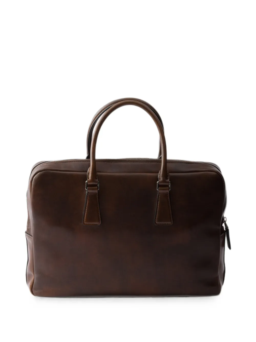Prada Leren aktetas Bruin