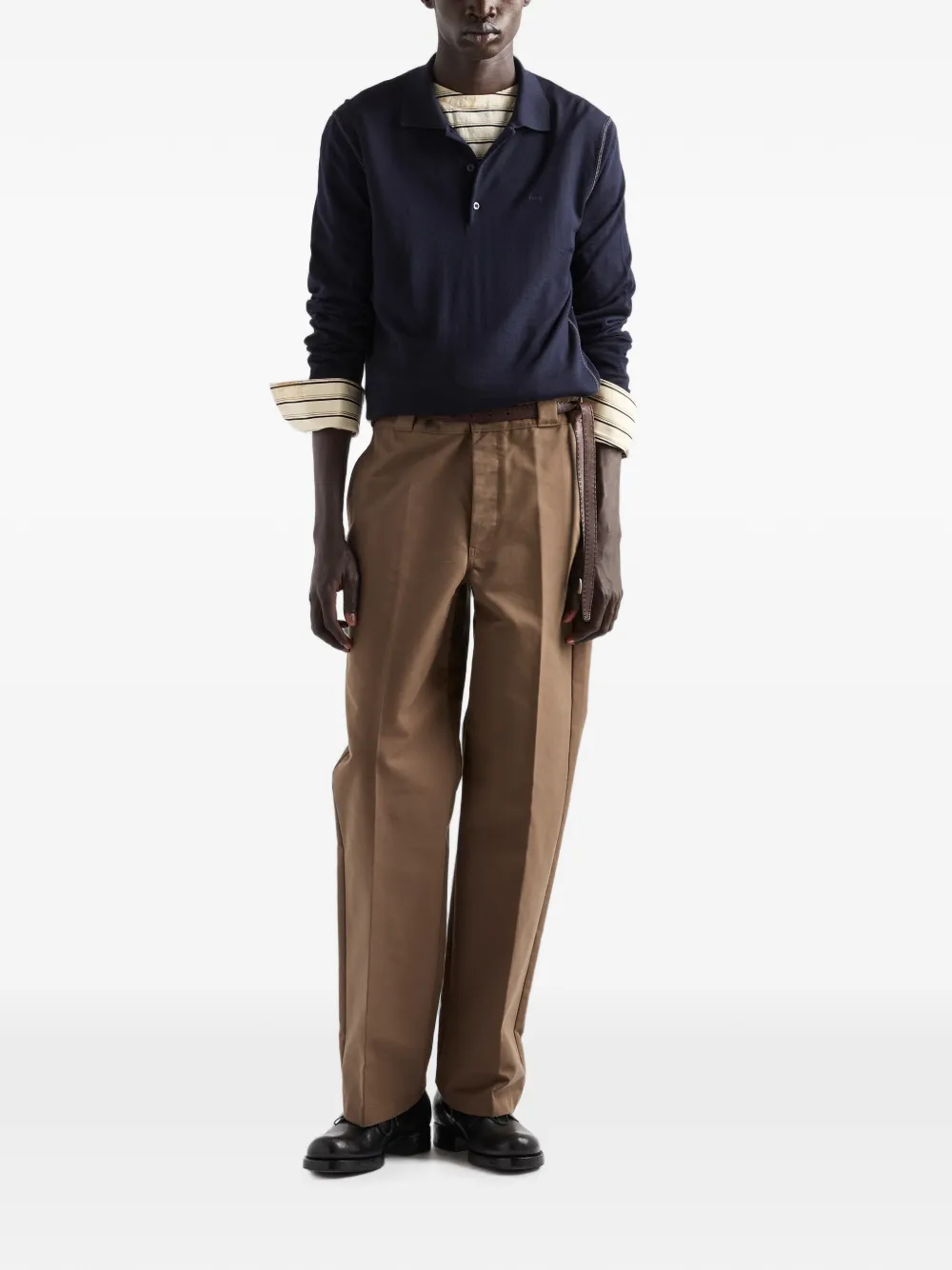 Prada Wollen polotrui met lange mouwen Blauw