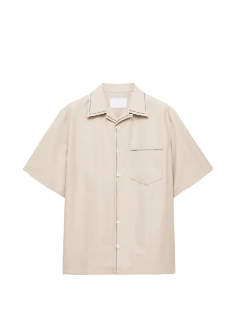 Prada short-sleeved cotton shirt