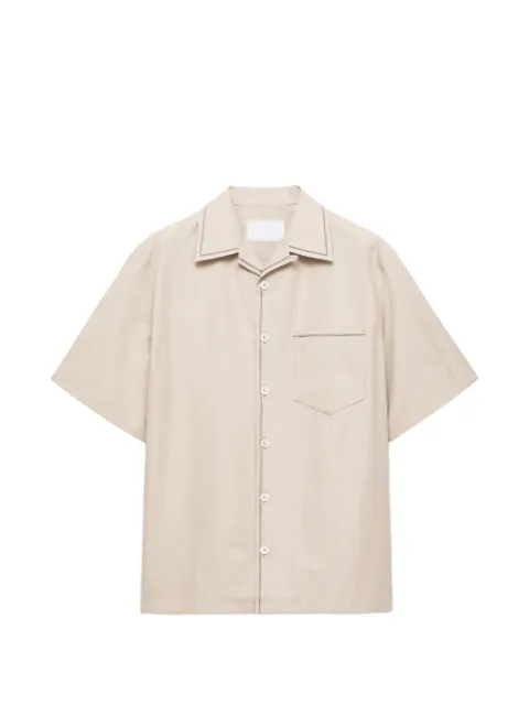 Prada short-sleeved cotton shirt