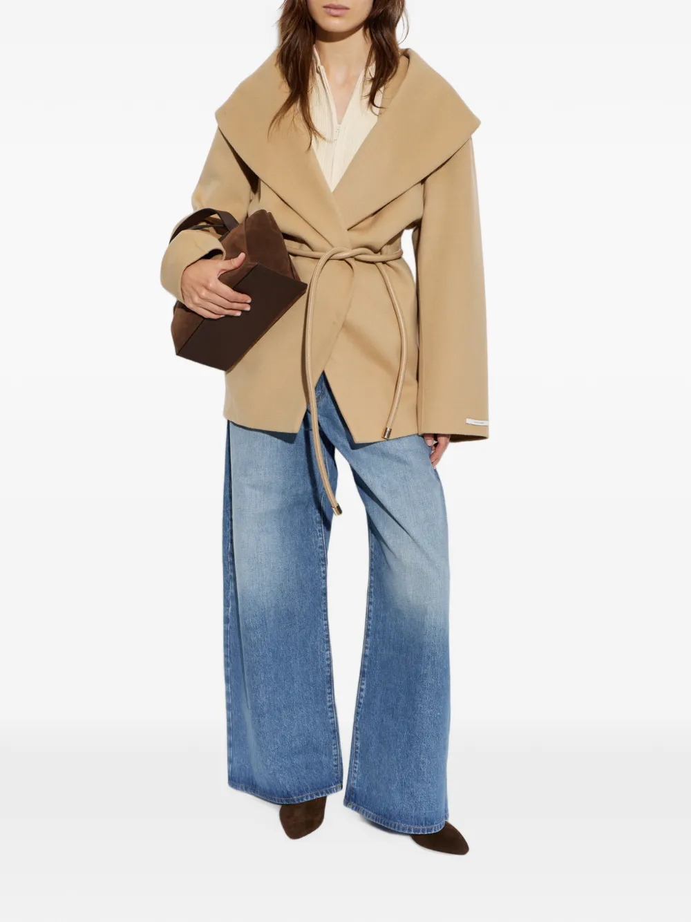 Sportmax Procida jeans met wijde pijpen Blauw
