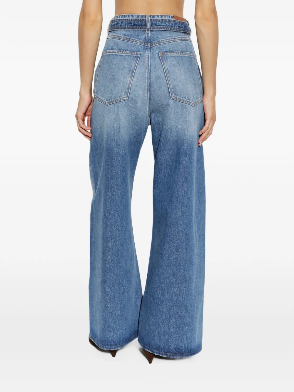 Sportmax Procida jeans met wijde pijpen Blauw