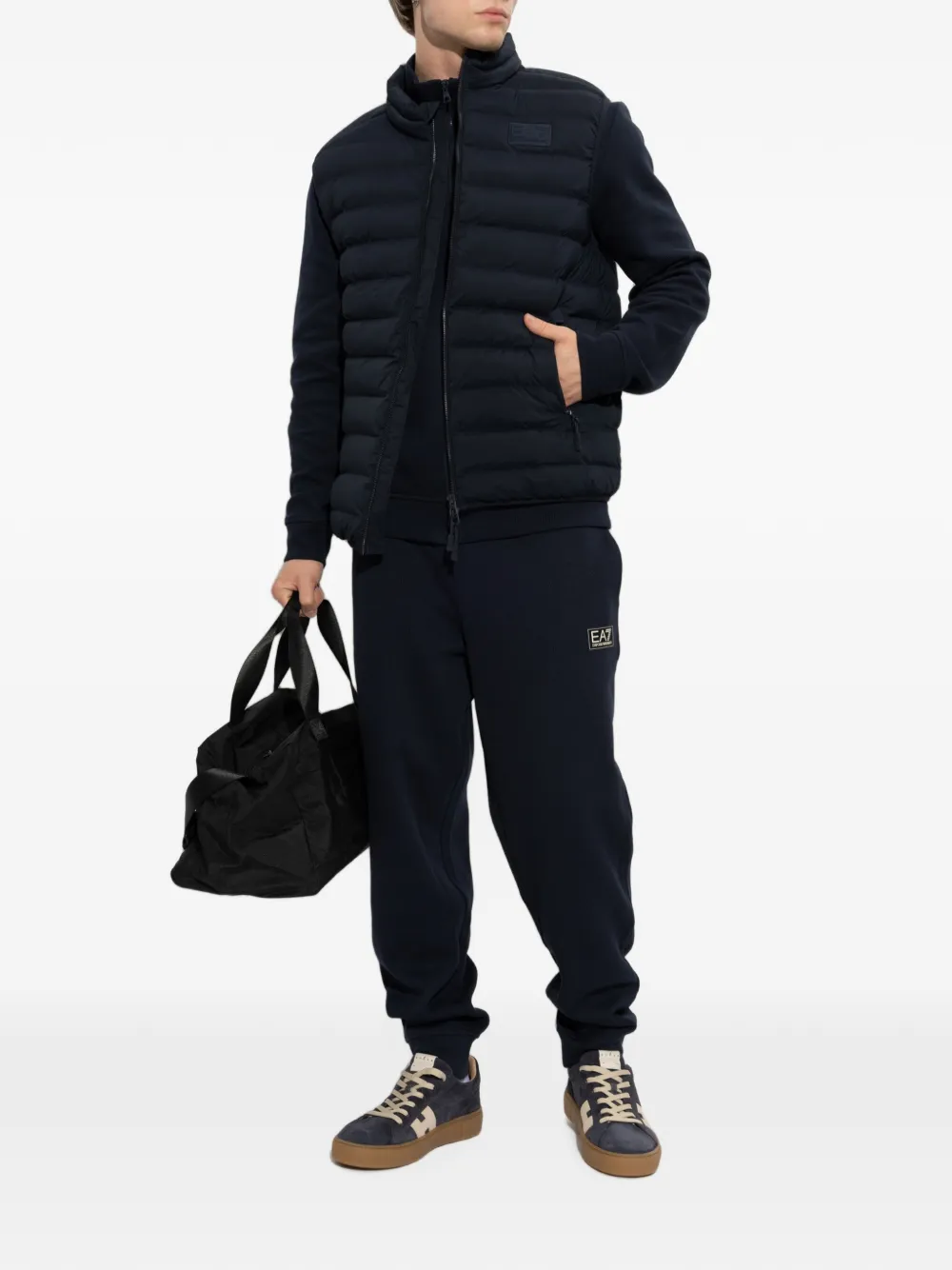 Ea7 Emporio Armani Gewatteerde bodywarmer Blauw
