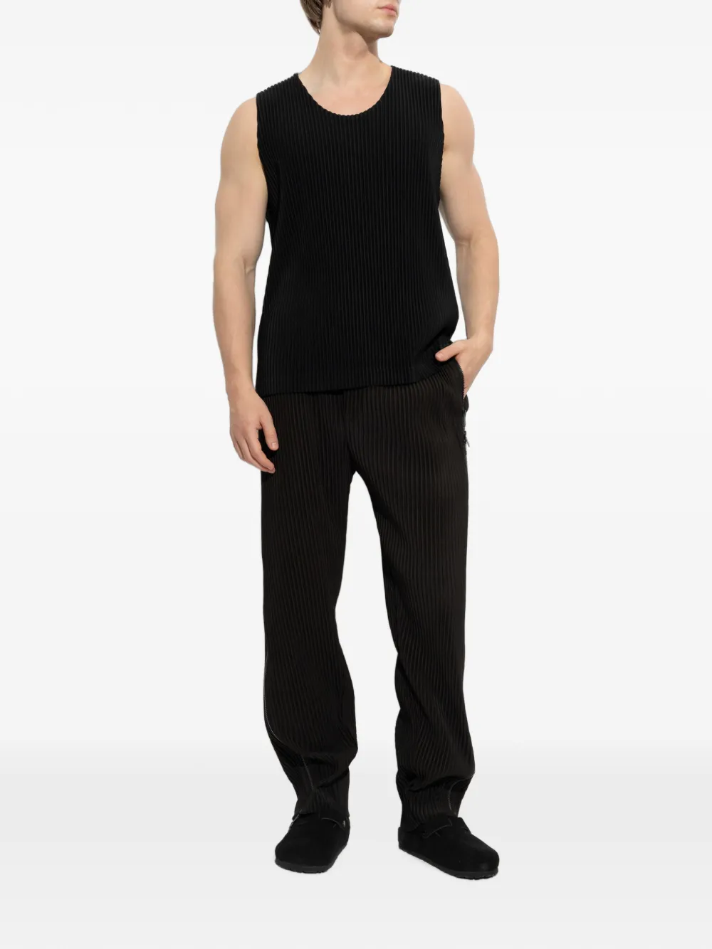 Homme Plissé Issey Miyake Plooibroek met ritszakken Zwart