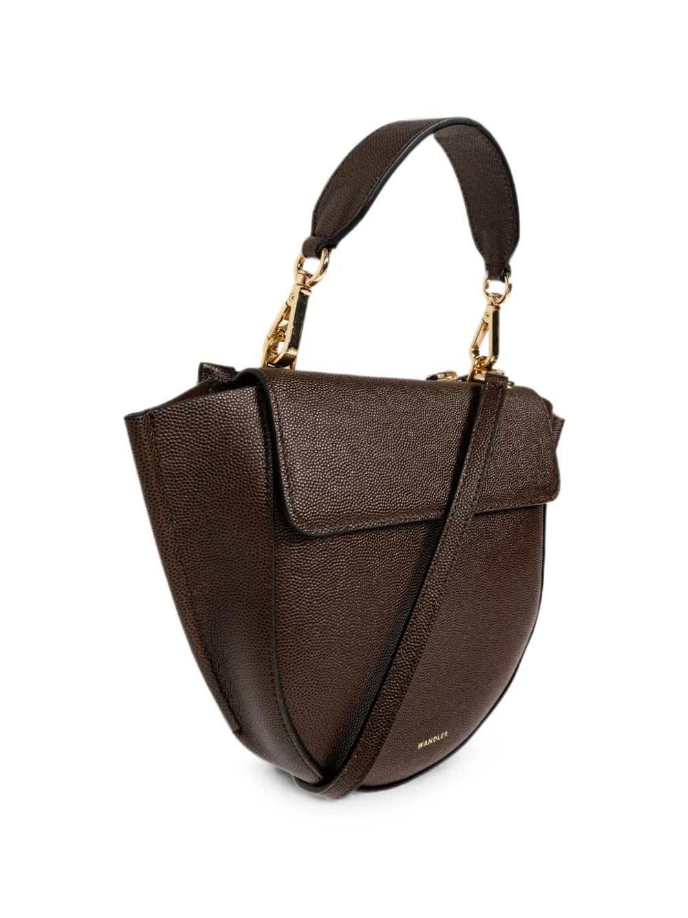 Wandler Hortensia leren shopper Bruin
