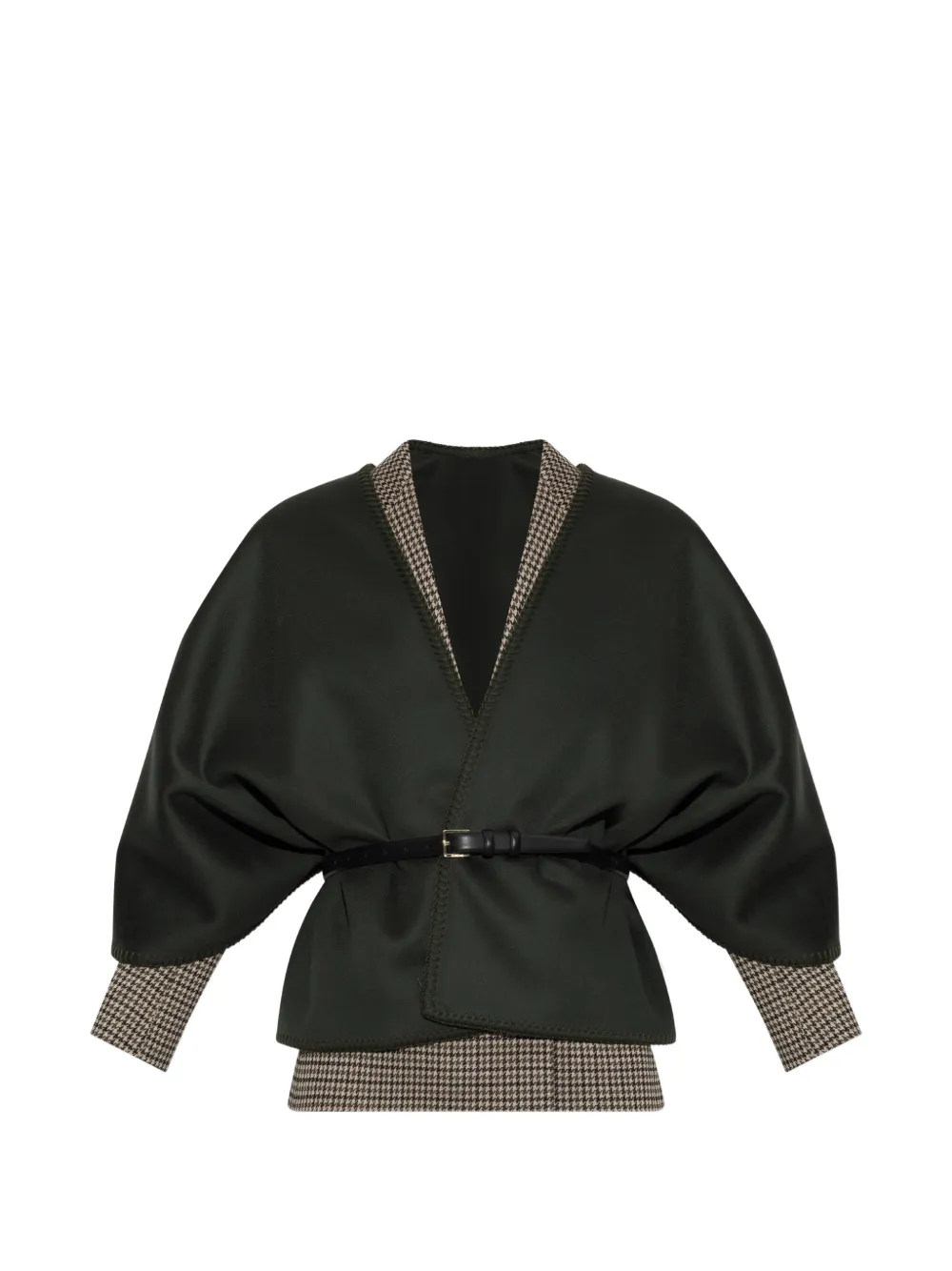 Max Mara Colomba Poncho mit Gürtel - Grün