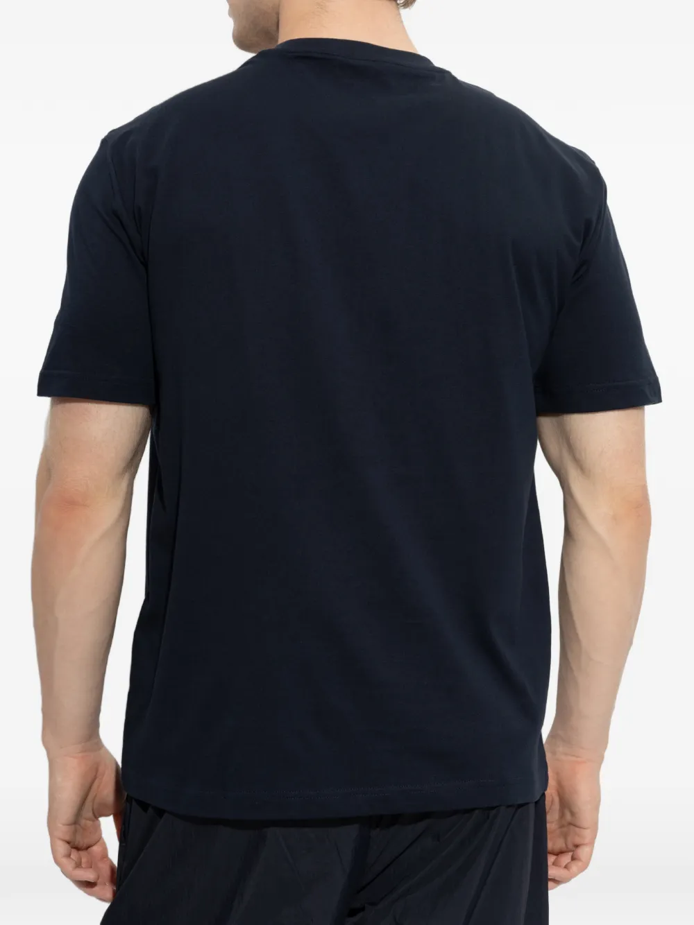Ea7 Emporio Armani Visibility katoenen T-shirt met logoprint Blauw