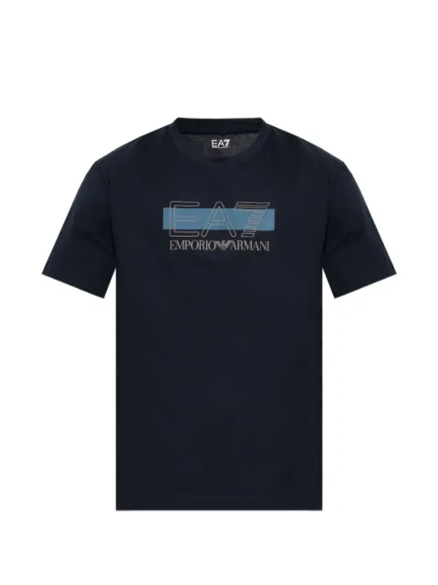 Ea7 Emporio Armani Visibility logo-print cotton T-shirt