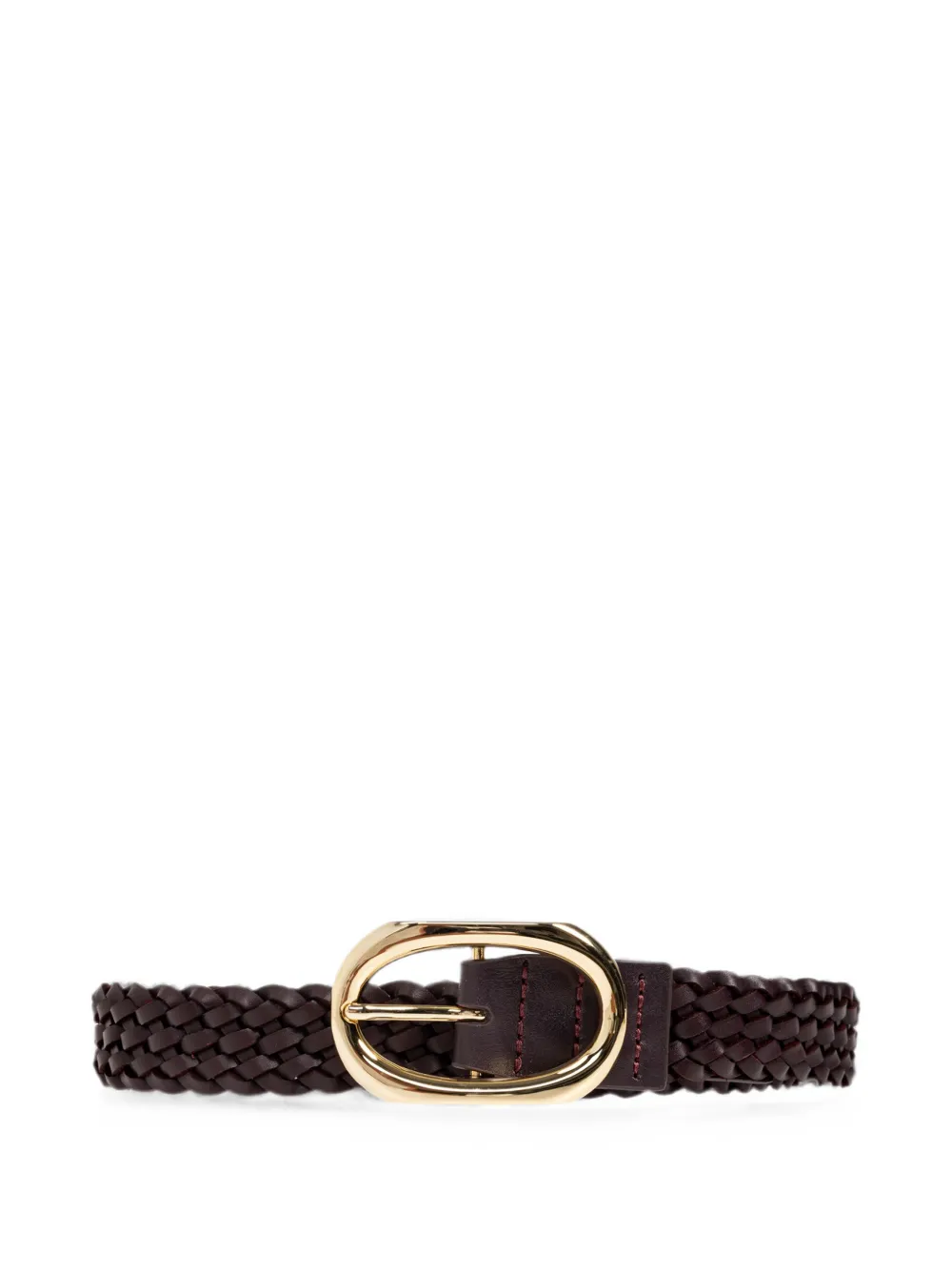 ANINE BING Cintura Signature Link - Marrone
