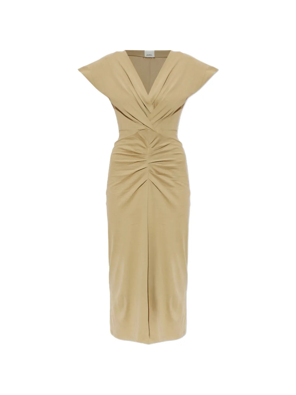 ISABEL MARANT Nadra V-neck midi dress - Neutrals