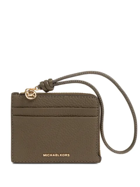 Michael Michael Kors Kleines Jet Set Kartenetui aus gekörntem Leder