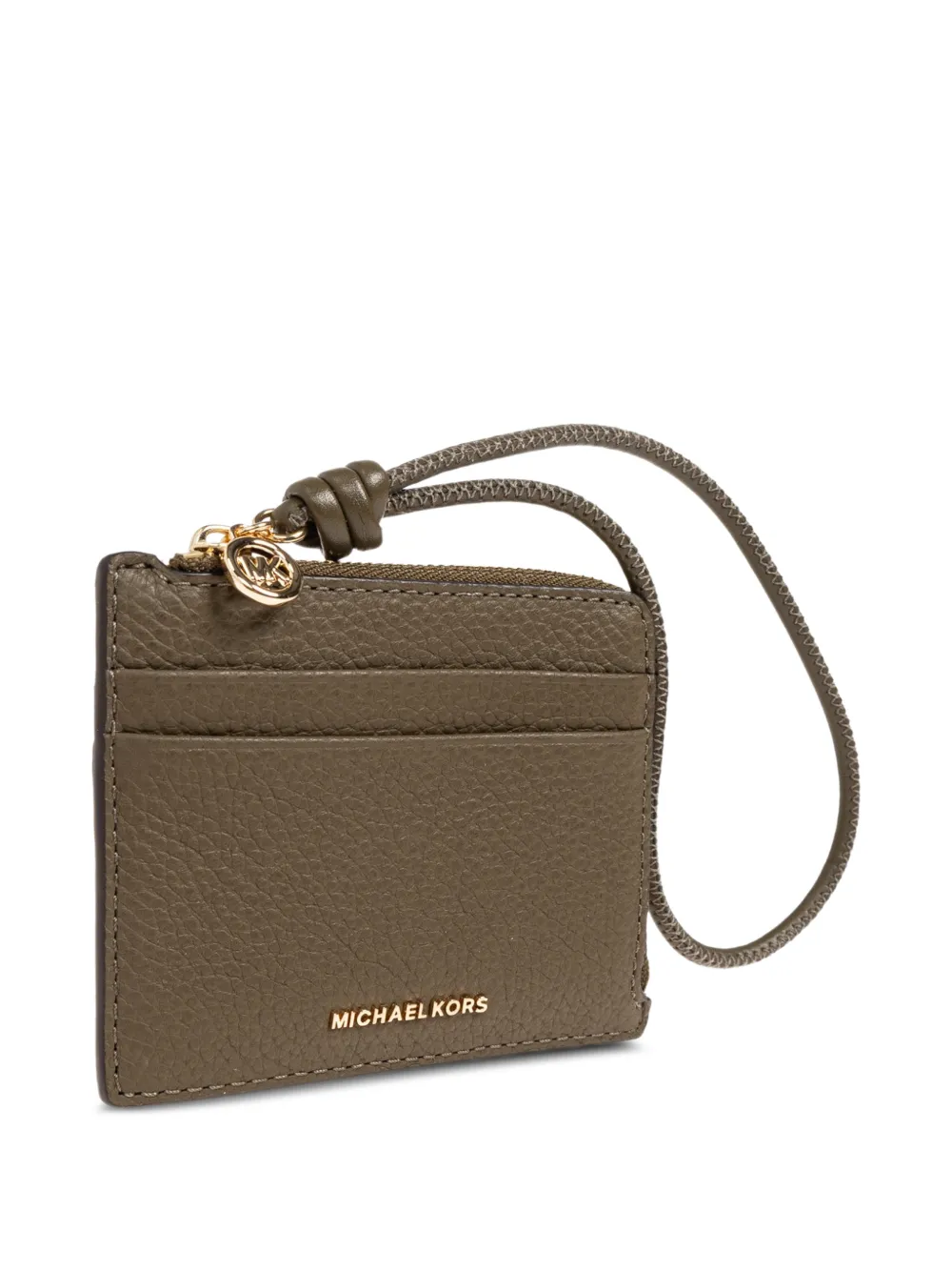 Michael Kors Jet Set kleine pasjeshouder van bewerkt leer Groen