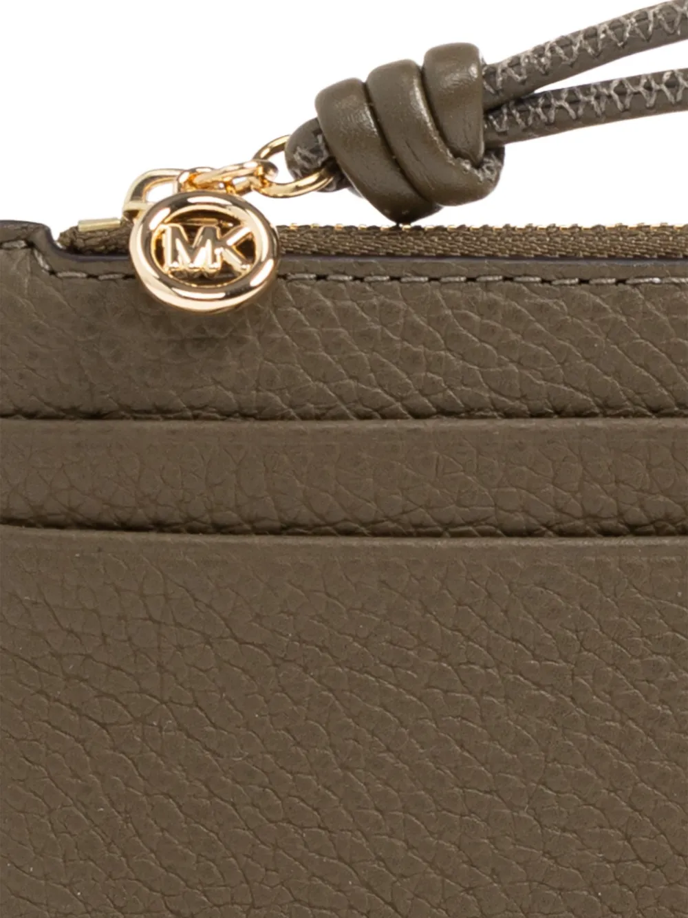 Michael Kors Jet Set kleine pasjeshouder van bewerkt leer Groen