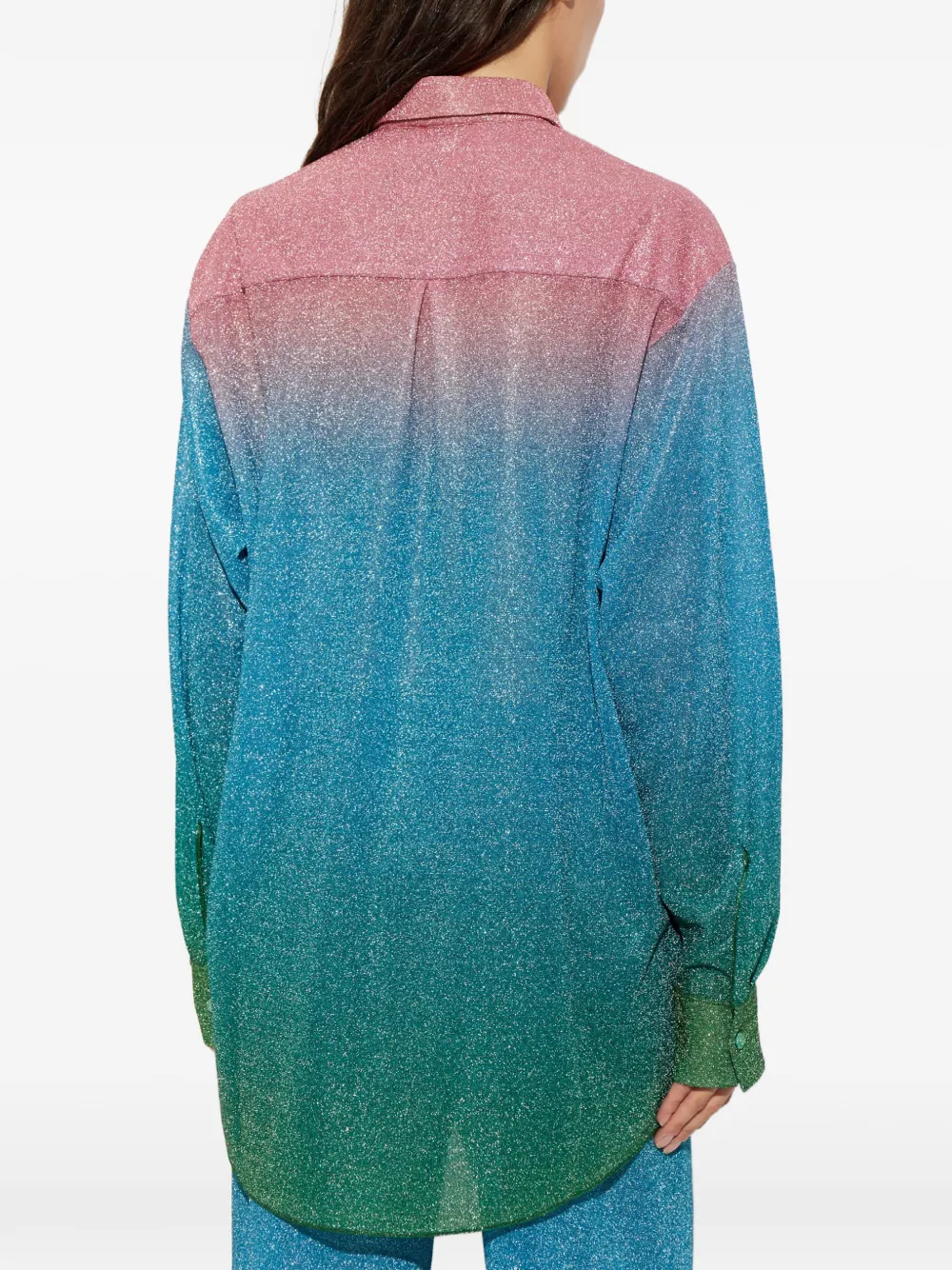 Oséree Blouse met kleurverloop Blauw