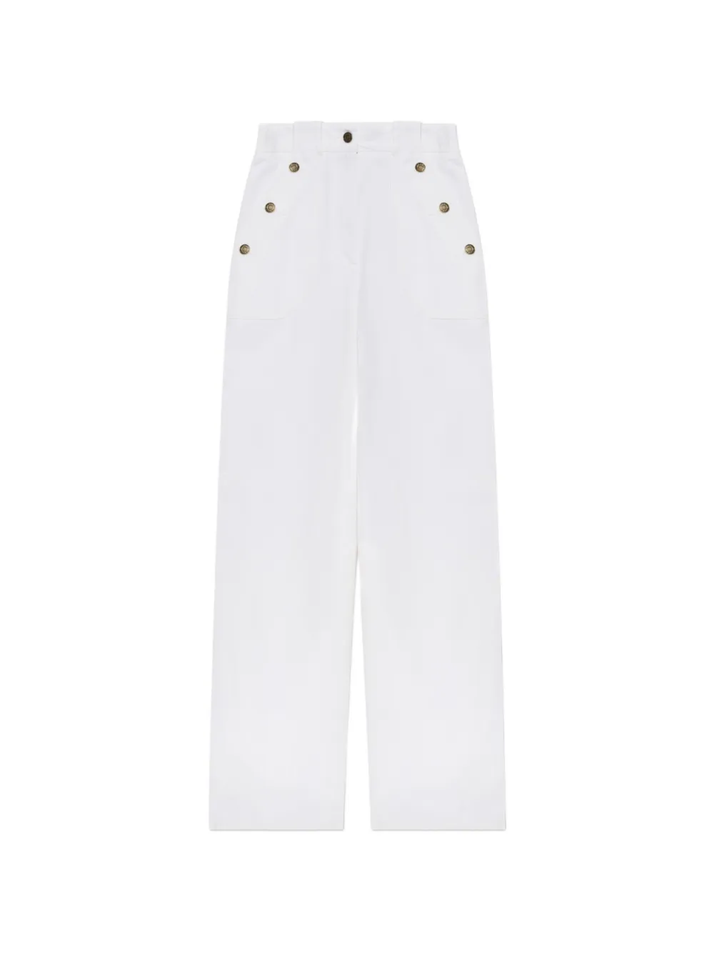 Max Mara Badesse button-detail jeans - Bianco