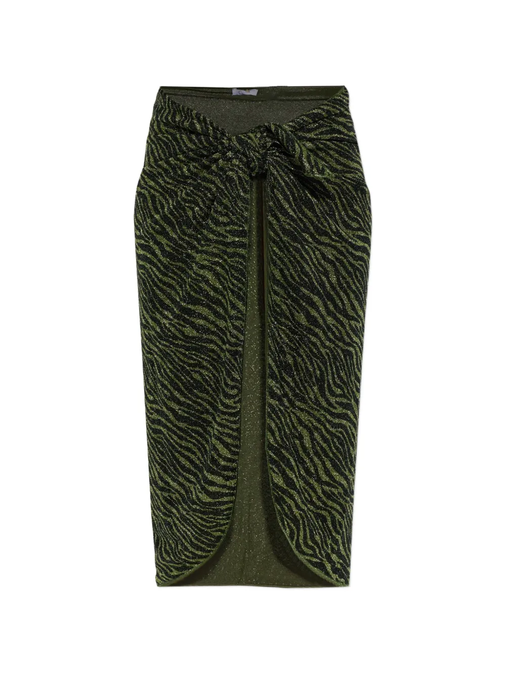 Oséree Pareo mit Zebra-Print - Grün