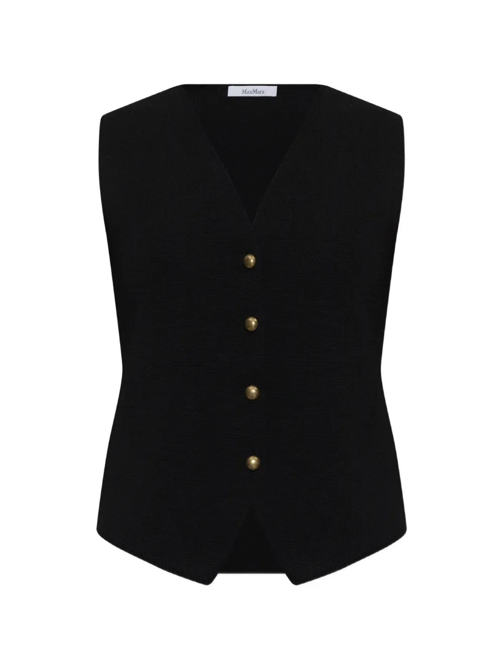 Max Mara Gola button-up vest - Nero