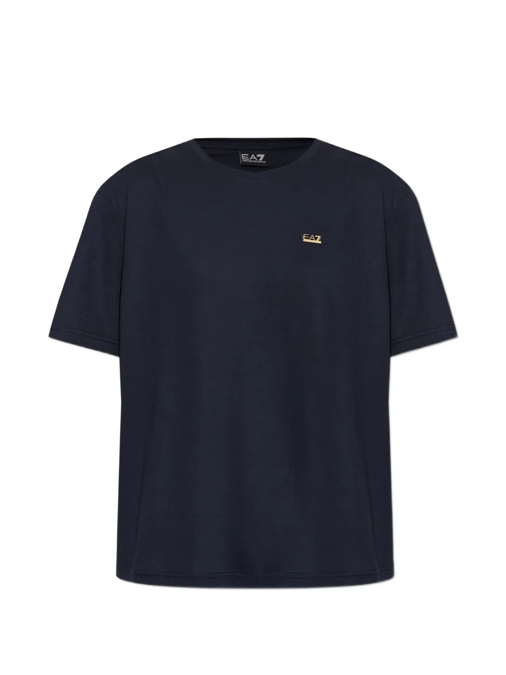 Ea7 Emporio Armani logo-plaque T-shirt - Blu
