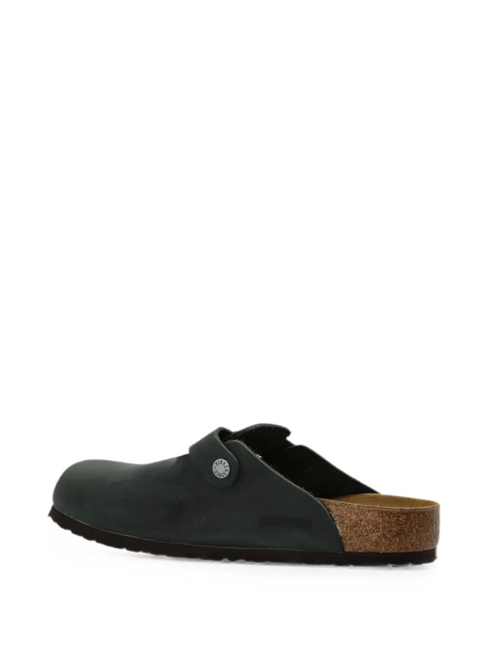 Birkenstock Boston leather mules Groen