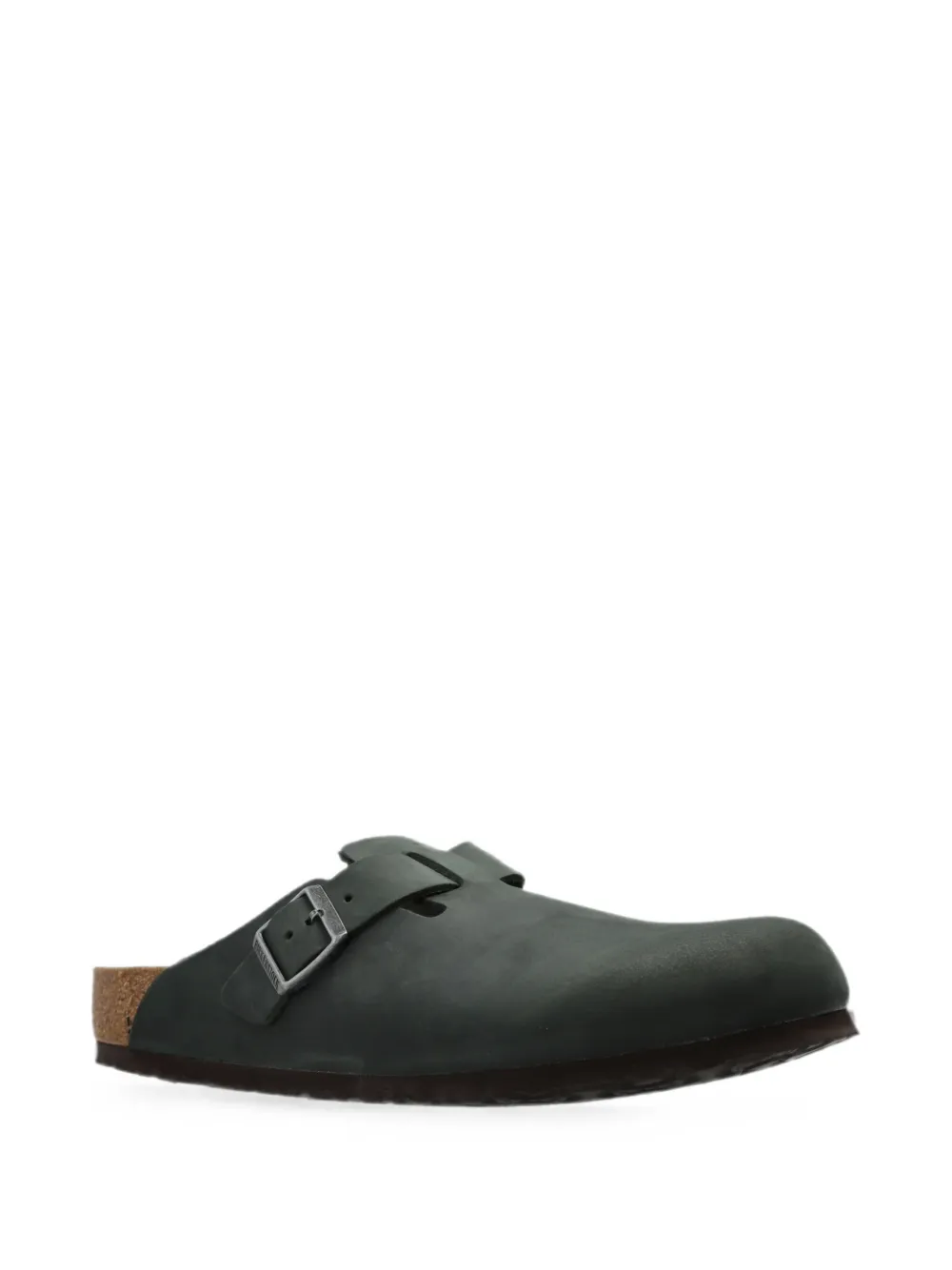 Birkenstock Boston leather mules Groen