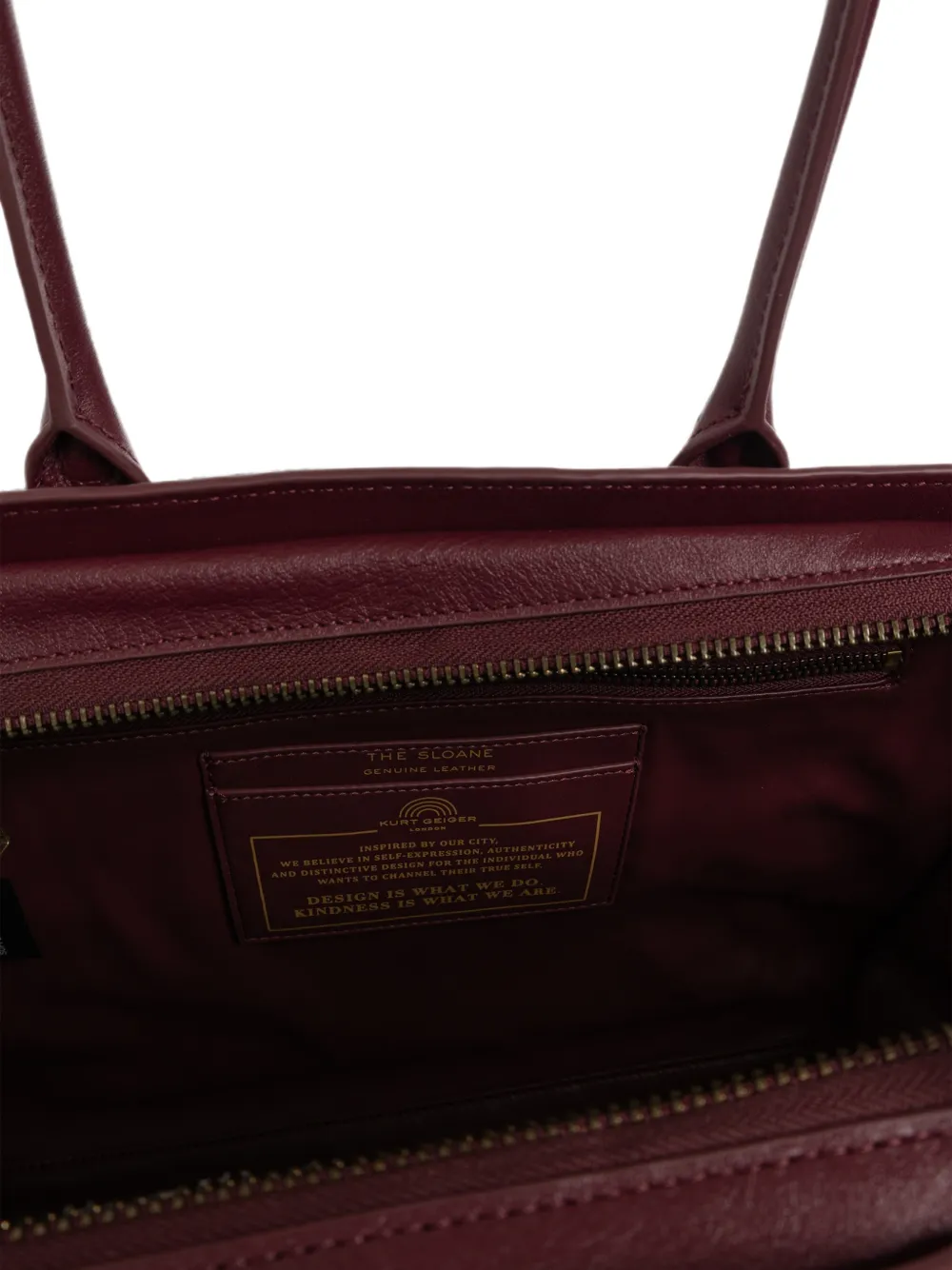 Kurt Geiger London Sloane leren shopper Rood