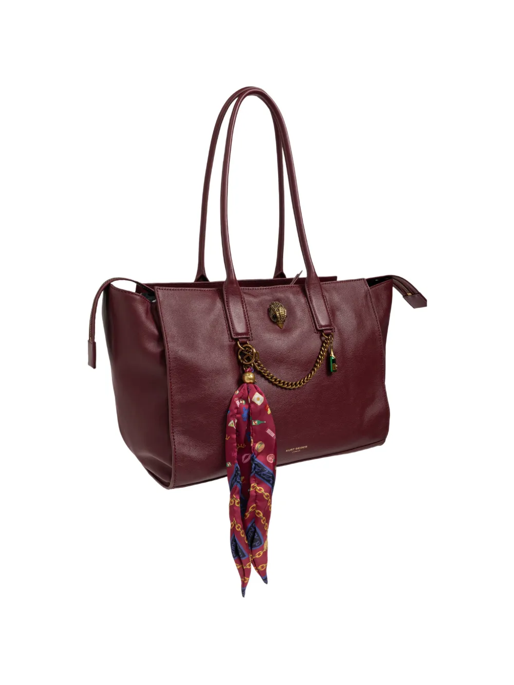 Kurt Geiger London Sloane leren shopper Rood